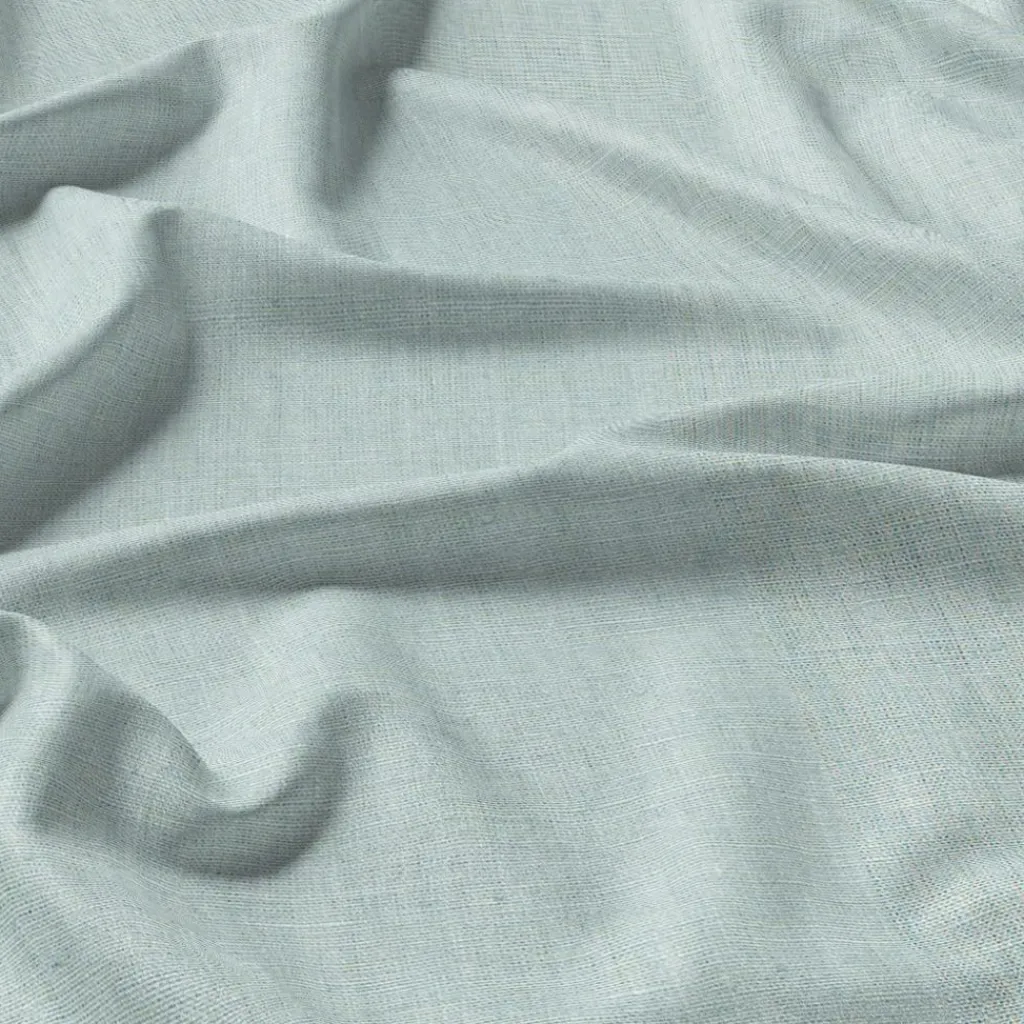 Nordisk Textil Gardintyger Enfärgade|Linnetyger|Verone Linne Aqua – Stentvättat 100 % Lin