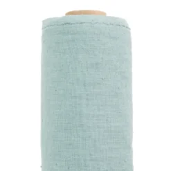 Nordisk Textil Gardintyger Enfärgade|Linnetyger|Verone Linne Aqua – Stentvättat 100 % Lin