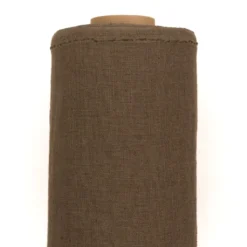 Nordisk Textil Gardintyger Enfärgade|Linnetyger|Verone Linne Brun – Stentvättat 100 % Lin