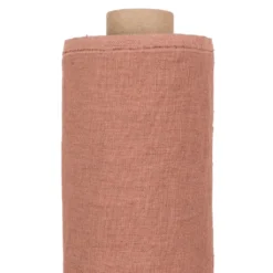 Nordisk Textil Gardintyger Enfärgade|Linnetyger|Verone Linne Gammelrosa – Stentvättat 100 % Lin
