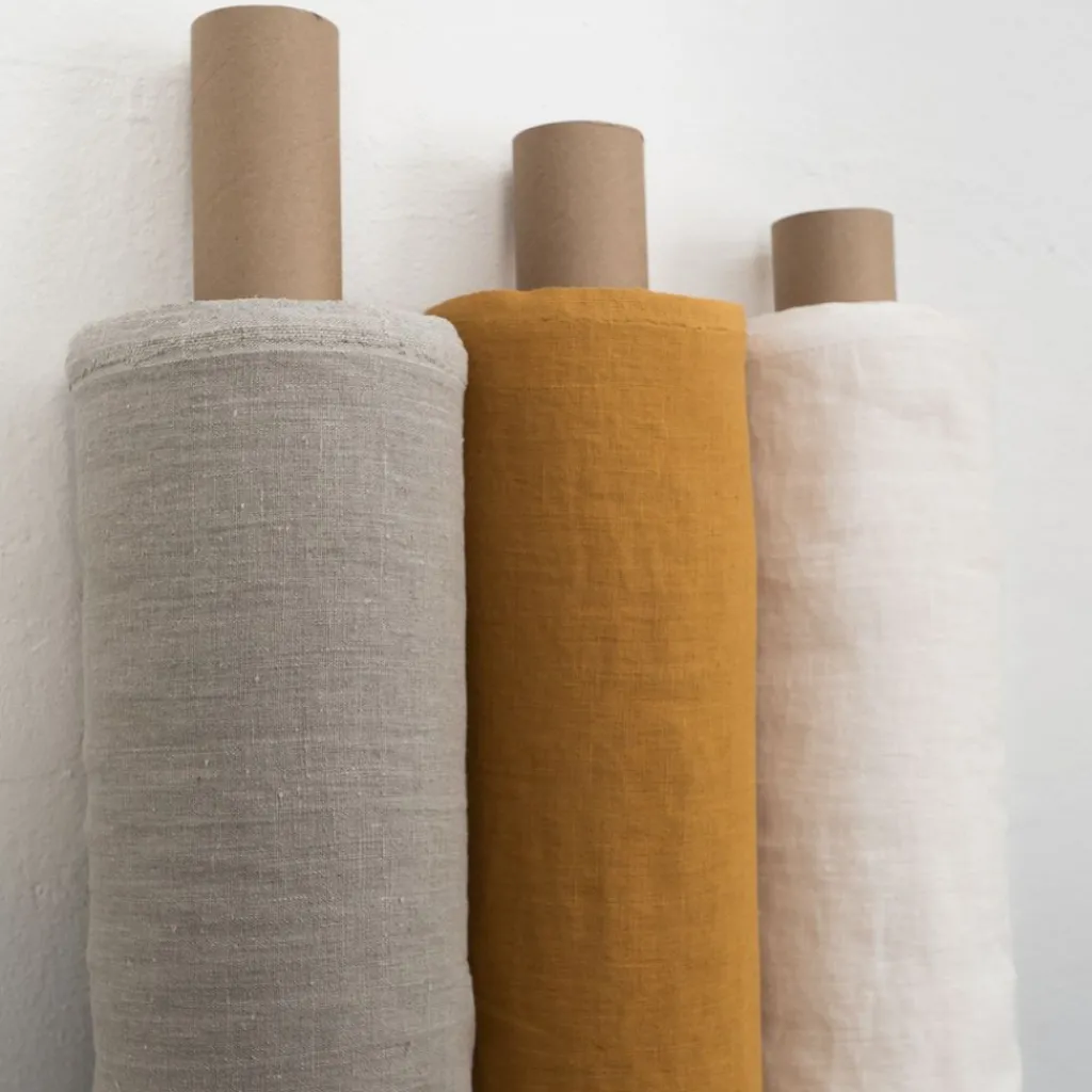 Nordisk Textil Gardintyger Enfärgade|Linnetyger|Verone Linne Offwhite – Stentvättat 100 % Lin