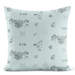 Arvidssons textil Mönstrade Kuddfodral|Villa Villekulla grön kuddfodral