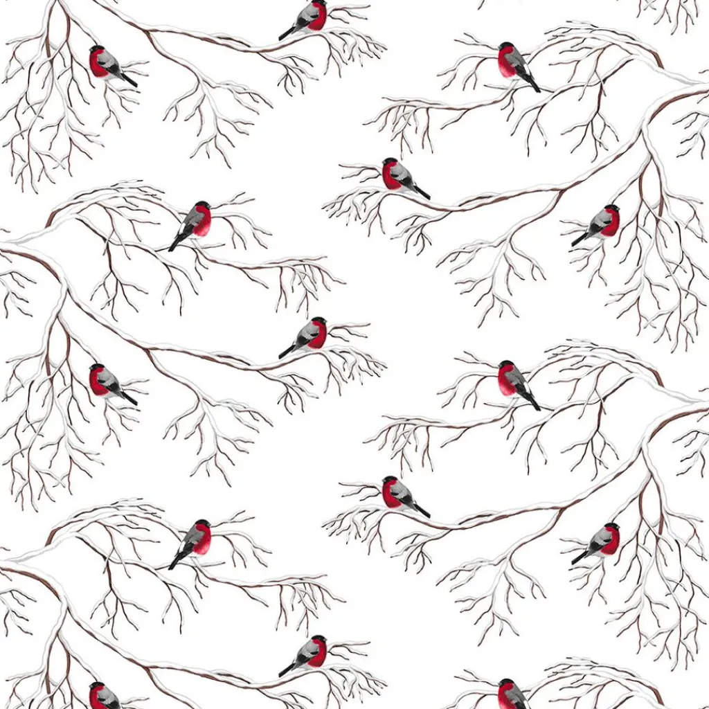 Arvidssons textil Gardintyger Mönstrade|Arvidssons Textil|Vinterland vit