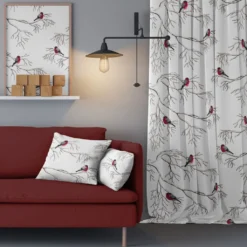 Arvidssons textil Gardintyger Mönstrade|Arvidssons Textil|Vinterland vit