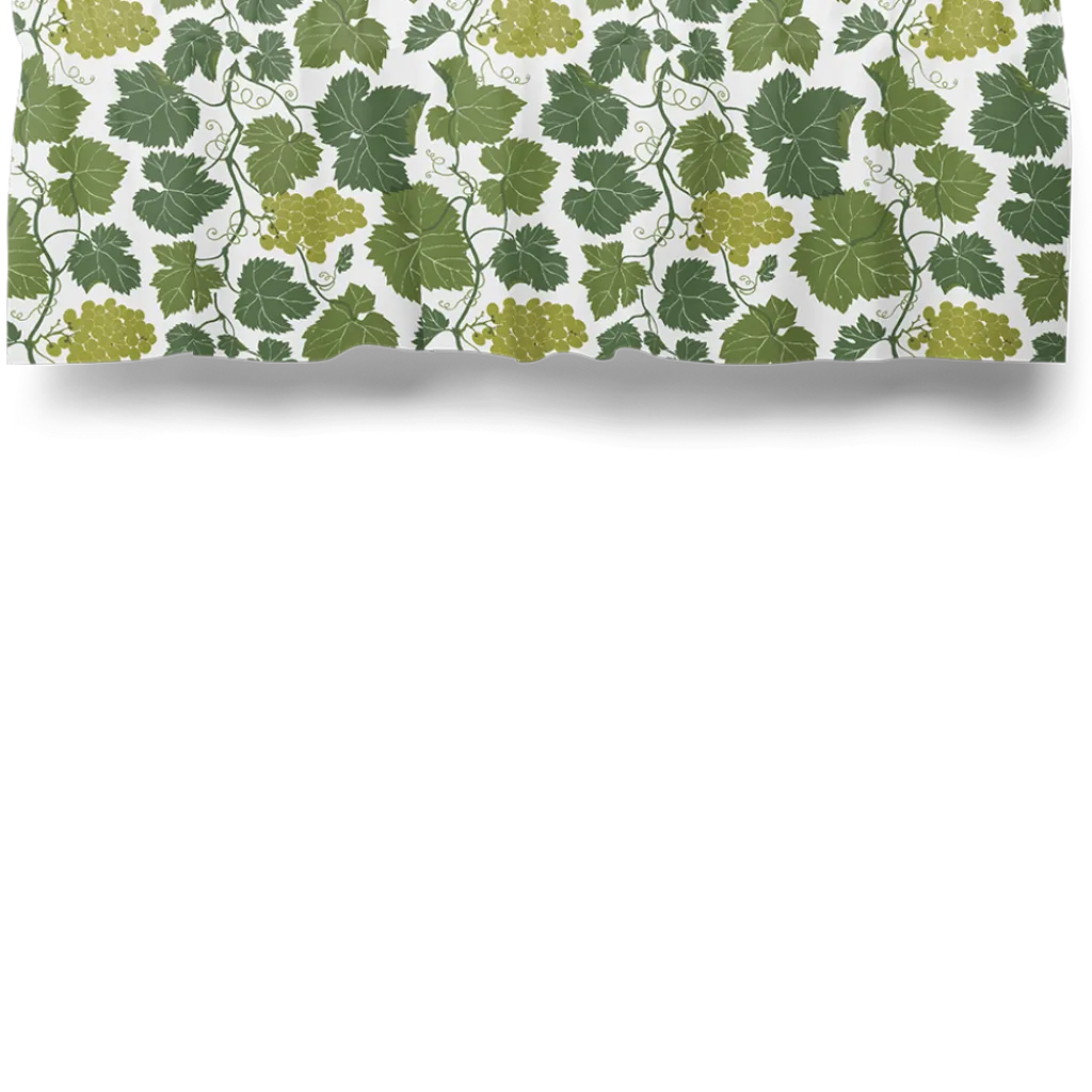 Arvidssons textil Gardinkappor Mönstrade|Vitis vinifera gardinkappa metervara