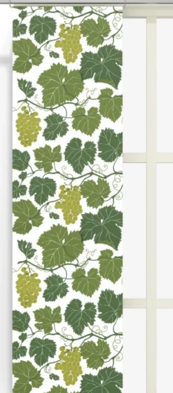 Arvidssons textil Panelgardiner|Vitis Vinifera panelgardiner med vindruvsmotiv