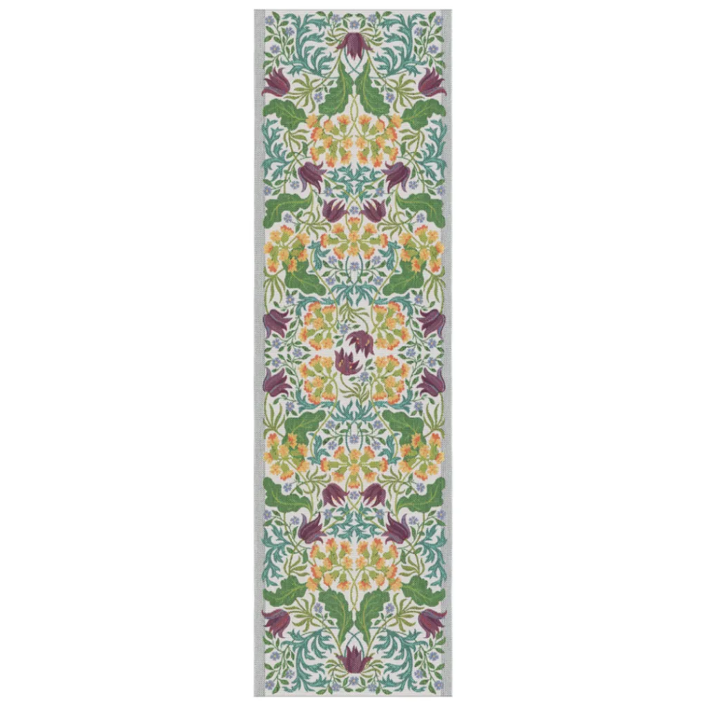 Ekelund Bordslöpare|Ekelund Löpare|Vårblommor löpare 35X120 - s Linneväveri