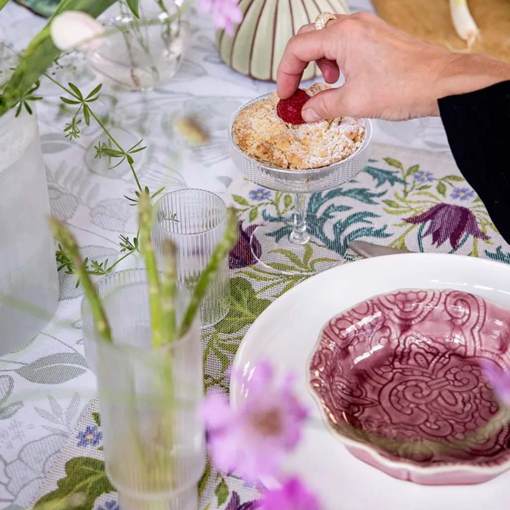 Ekelund Bordslöpare|Ekelund Löpare|Vårblommor löpare 35X120 - s Linneväveri