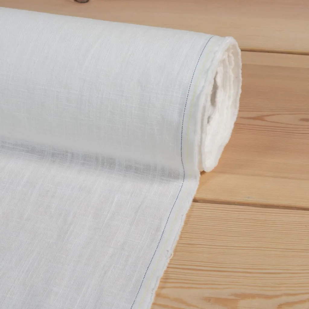 Nordisk Textil Gardintyger Enfärgade|Linnetyger|Washed lin/bomull offwhite tyg