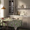 Arvidssons textil Bordsduk|Westerlunds Blomma lila-grön bordsduk