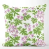 Arvidssons textil Mönstrade Kuddfodral|Westerlunds Blomma lila-grön kuddfodral - Botaniskt mönster