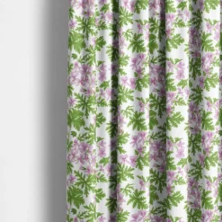 Arvidssons textil Gardintyger Mönstrade|Arvidssons Textil|Westerlunds Blomma lila-grön tyg