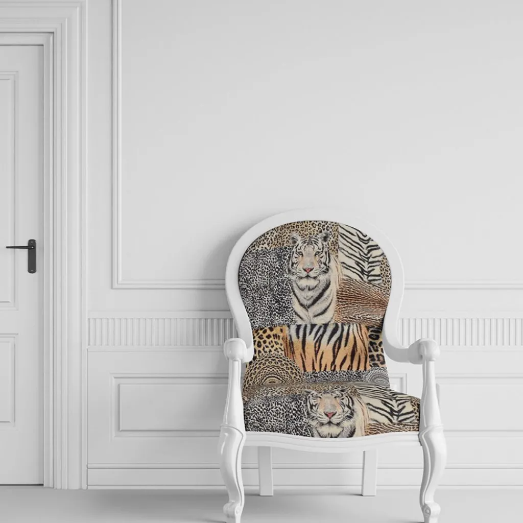 Nordisk Textil Mönstrade Möbeltyger|Wildlife Mandala möbeltyg