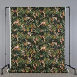Gardintyger Mönstrade|Jultyger|Woodland creatures tyg